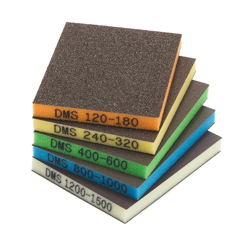 اسفنج سنباده دو طرفه رنگارنگ